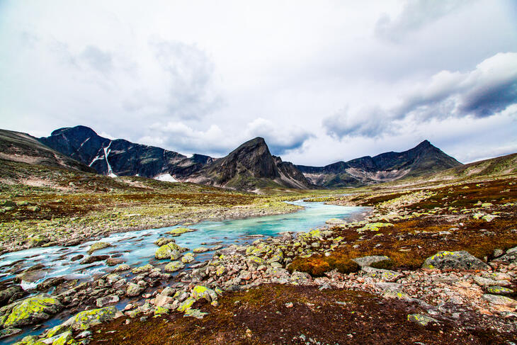 Svånåtinden i Lesja kommune i Norge.